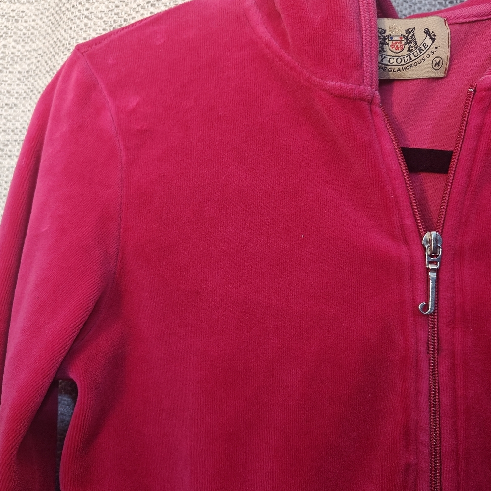 Vintage Magenta Juicy Tracksuit Zipup Hoodie - Picture 4 of 5
